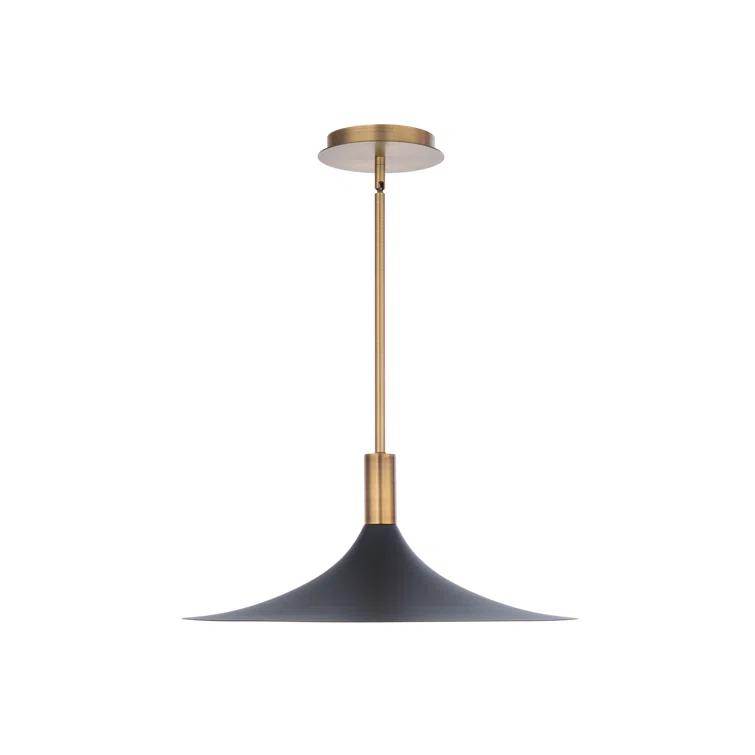 dweLED Cochere 1 - Light Black/Gold/Aged Brass LED Pendant