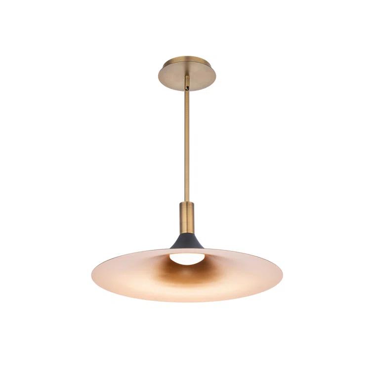 dweLED Cochere 1 - Light Black/Gold/Aged Brass LED Pendant