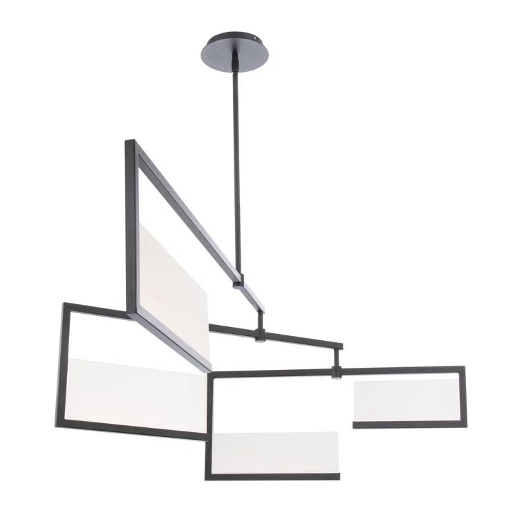 Quartet 4 - Light Black LED Kitchen Island Pendant
