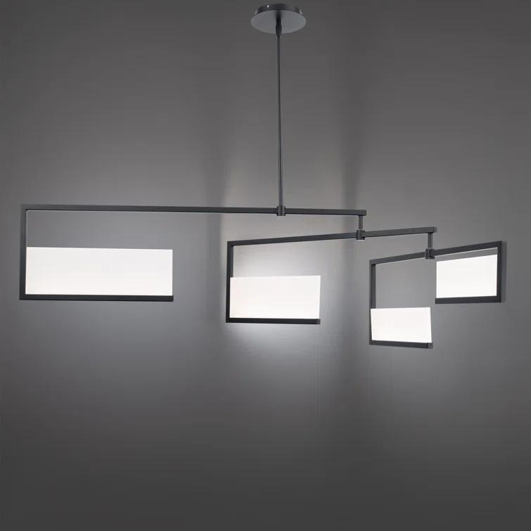 Quartet 4 - Light Black LED Kitchen Island Pendant