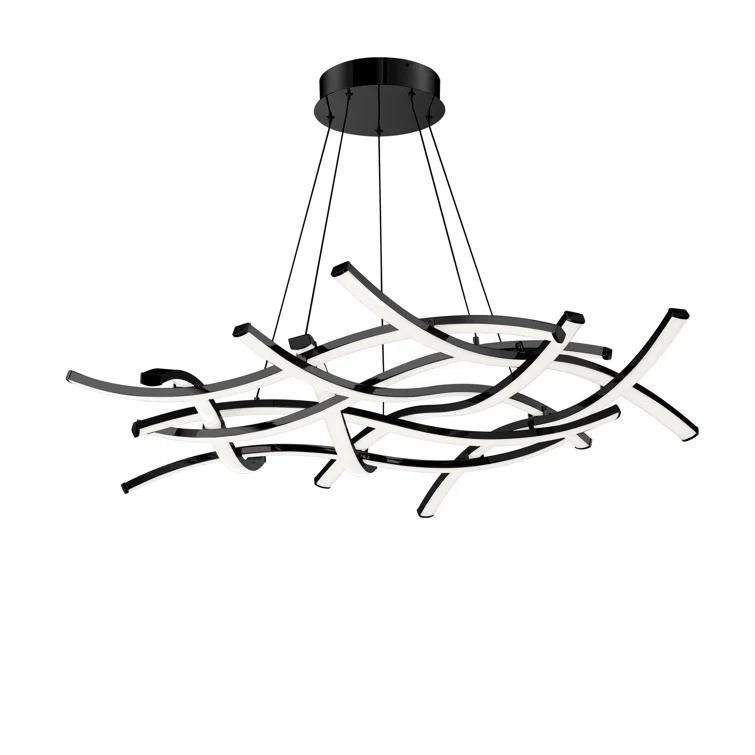 Divergence 9 - Light Dimmable LED Modern Linear Chandelier