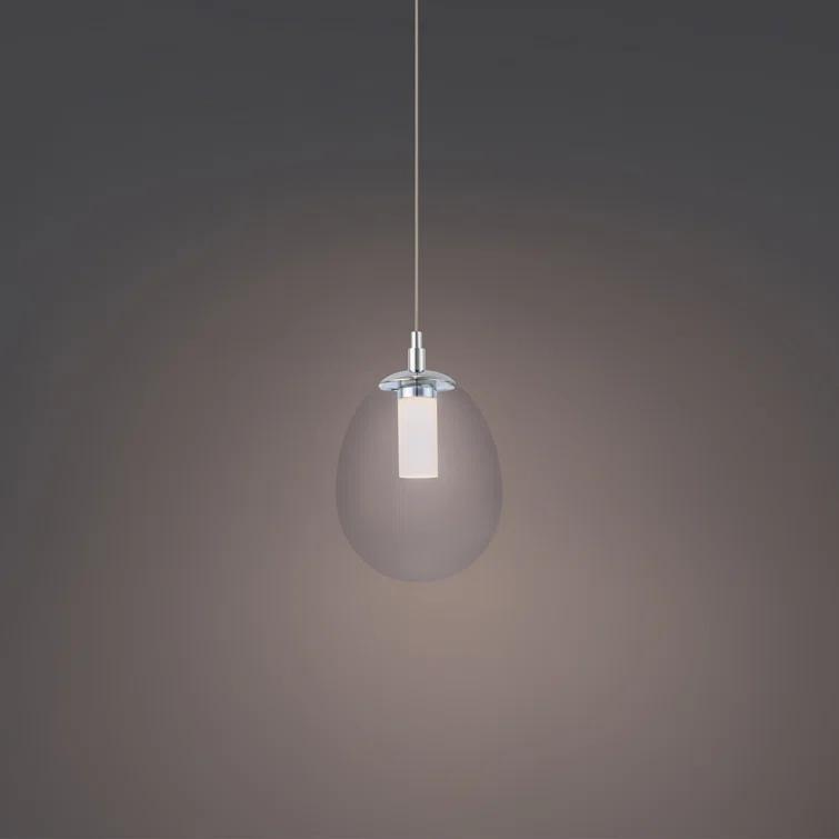 Bolla 1 - Light Chrome LED Single Pendant