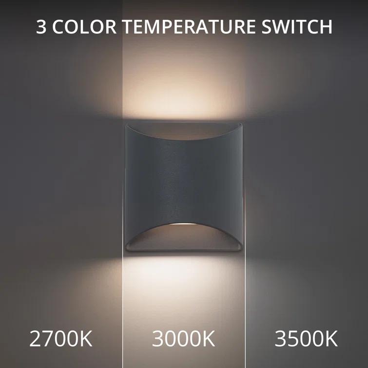 Duet 5.5" LED Wall Sconce With Built-in Color Temperature Adjustability (2700K-3000K-3500K)