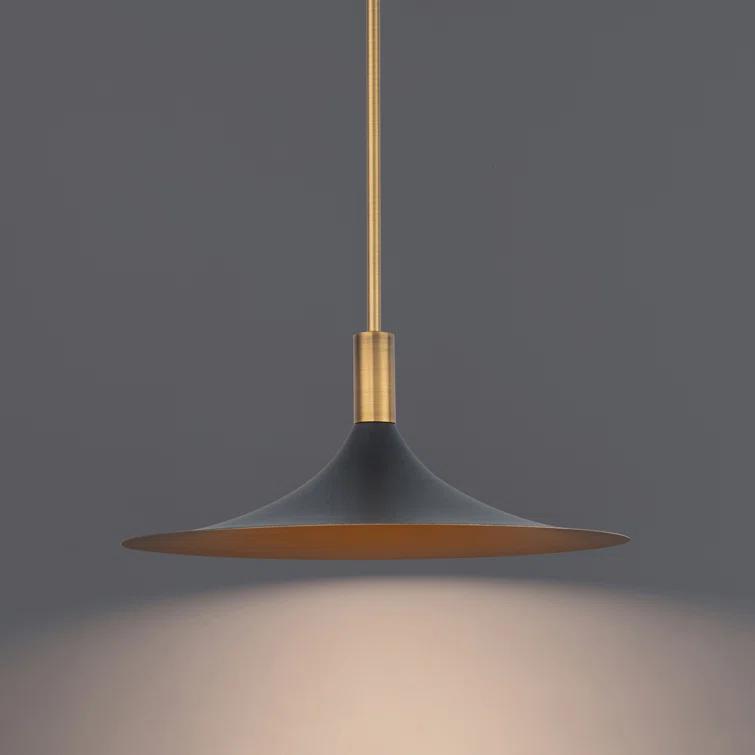 dweLED Cochere 1 - Light Black/Gold/Aged Brass LED Pendant