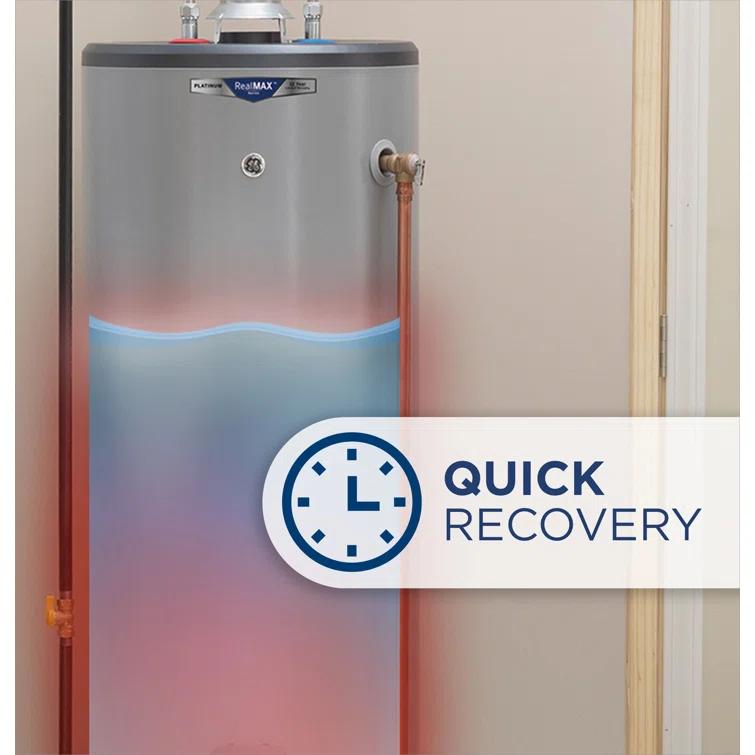 GE RealMAX Premium 50-Gallon Tall Natural Gas Atmospheric Water Heater