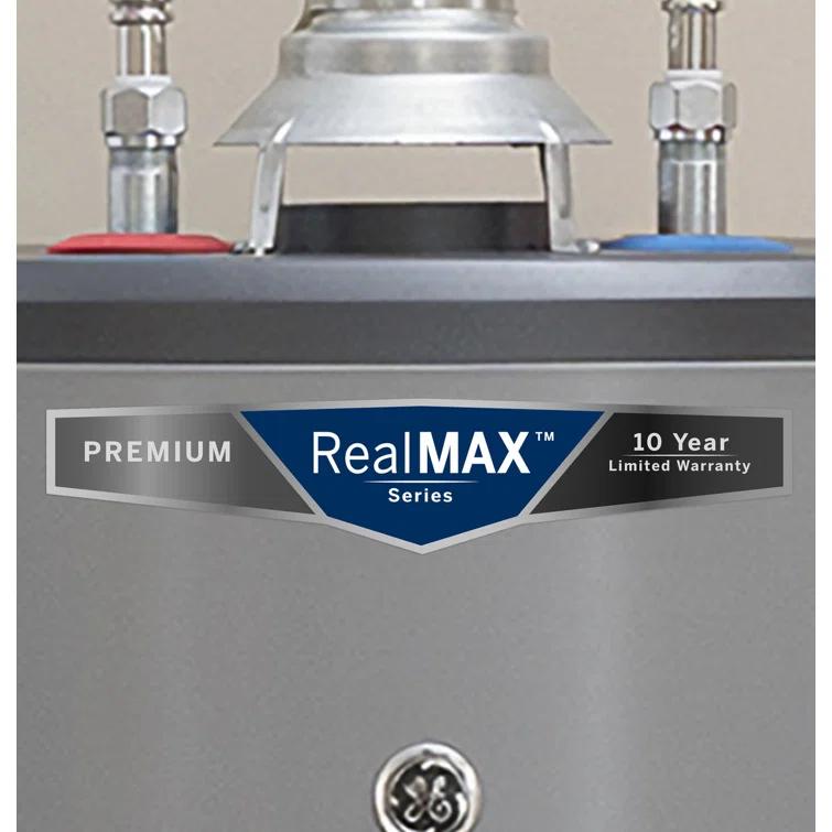 GE RealMAX Premium 50-Gallon Tall Natural Gas Atmospheric Water Heater
