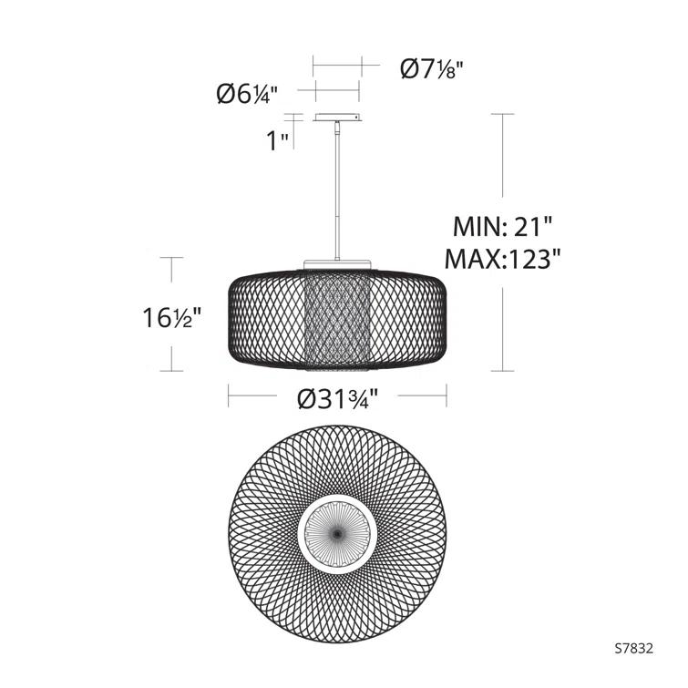 1 - Light LED Single Pendant