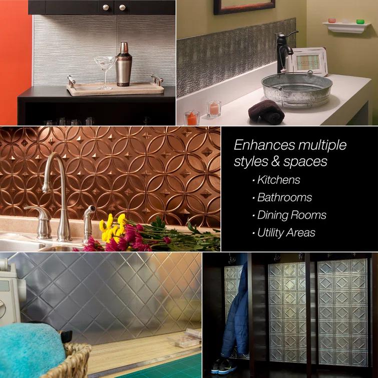 FASÄDE Waves Vertical Decorative Vinyl 4'X8' Wall Panel