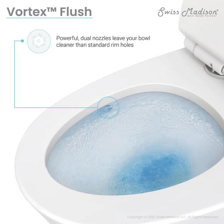 St. Tropez Dual Flush Elongated One-Piece Toilet (Seat Included)