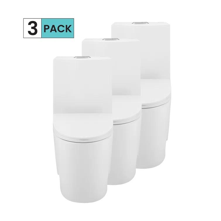 St. Tropez Dual Flush Elongated One-Piece Toilet (Seat Included)