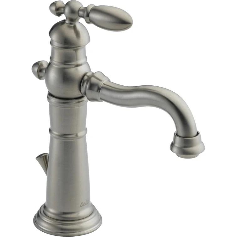 Victorian Single Hole Bathroom Faucet with Drain Assembly