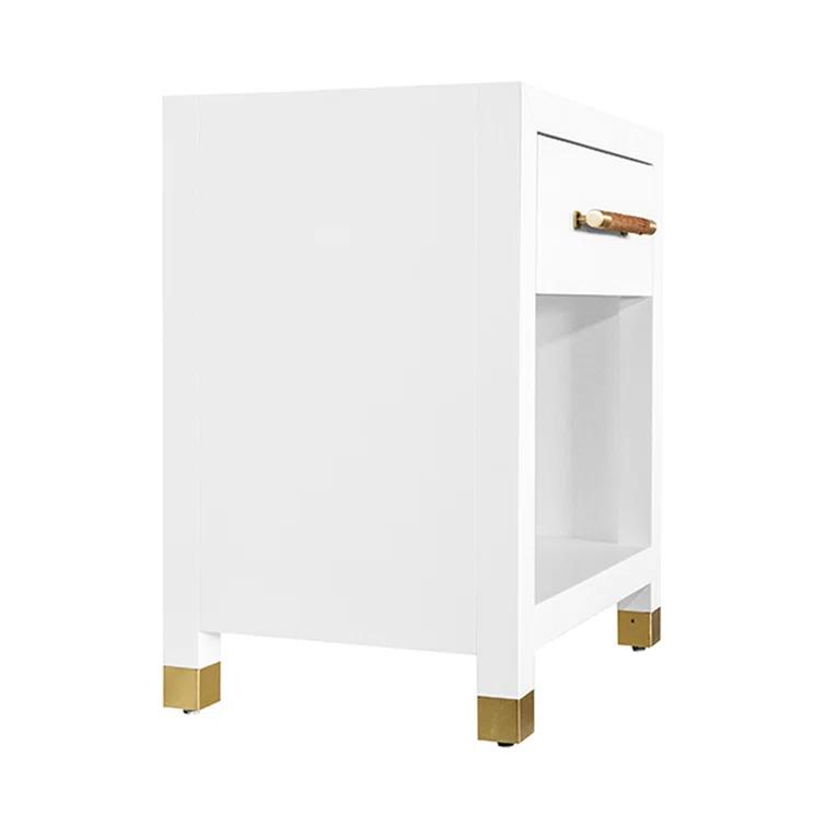 Worlds Away Pelham End Table with Storage