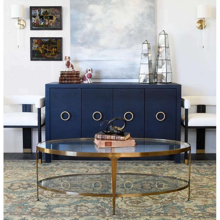 Brando Glass Top Coffee Table
