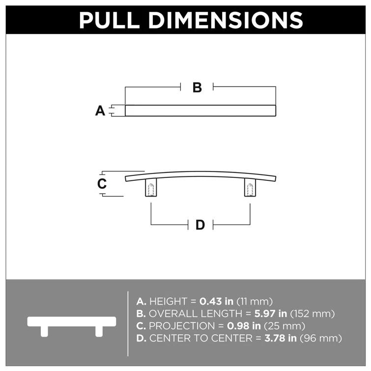 Subtle Arch Cabinet Bar/Handle Pull Multipack