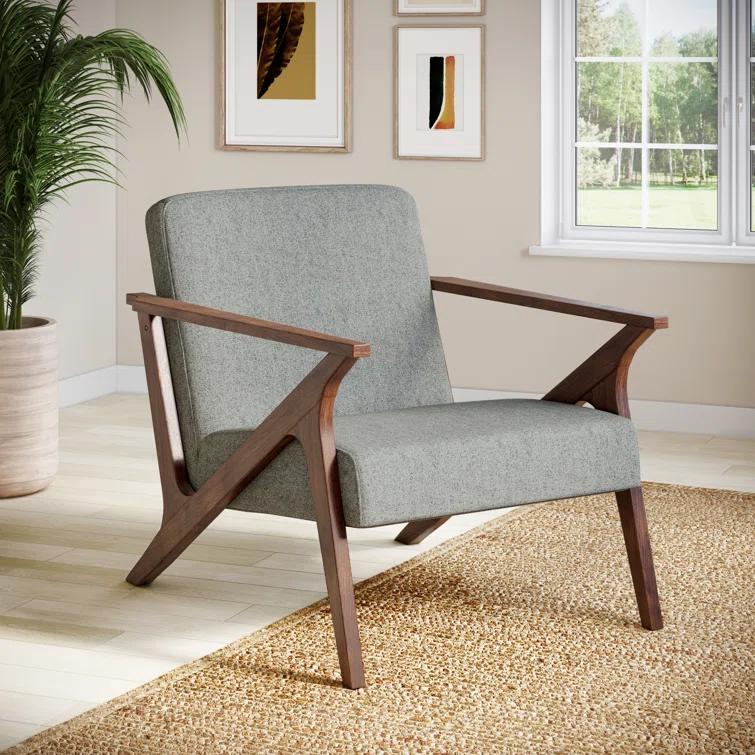 Glenwillow Home 30" Wide Grove MCM Wood Frame Upholstered Accent Chair