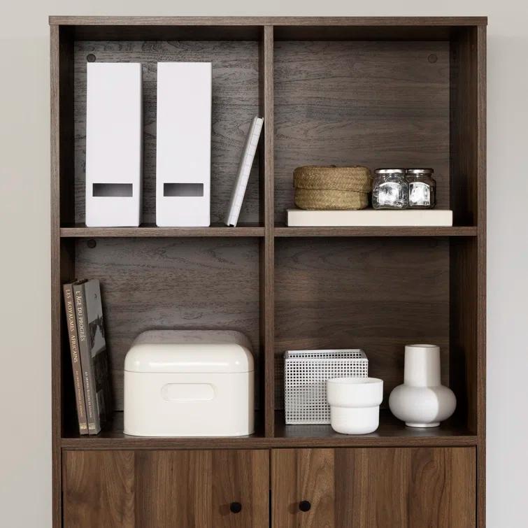 Helsy Bookcase with 2 Doors