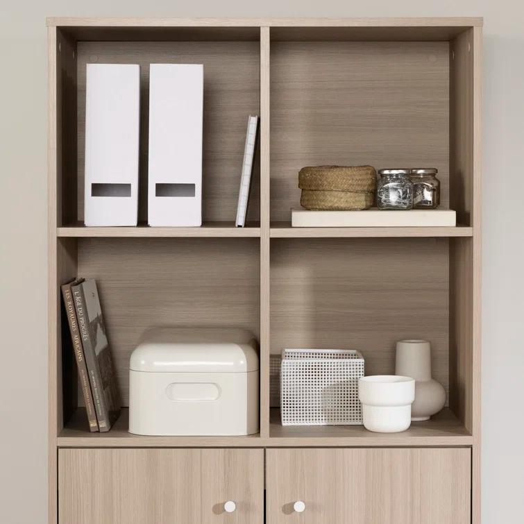 Helsy Bookcase with 2 Doors