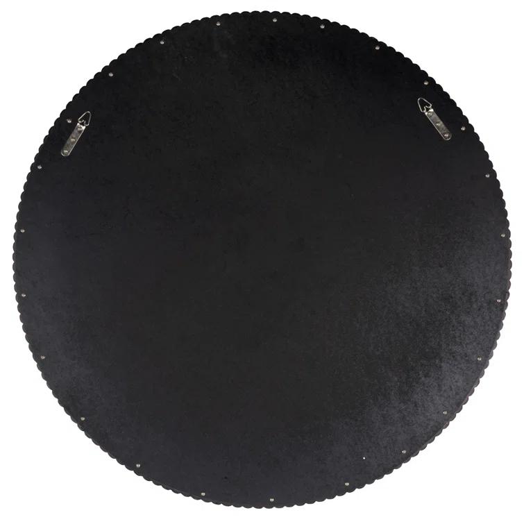 Novalee Round Mirror - White