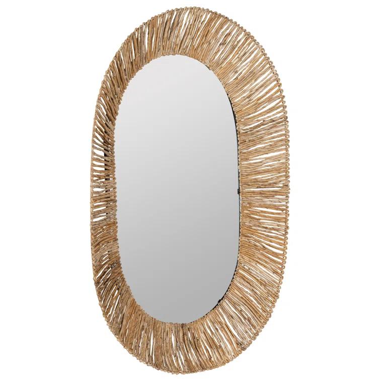 Itzayana Oval Mirror - Natural