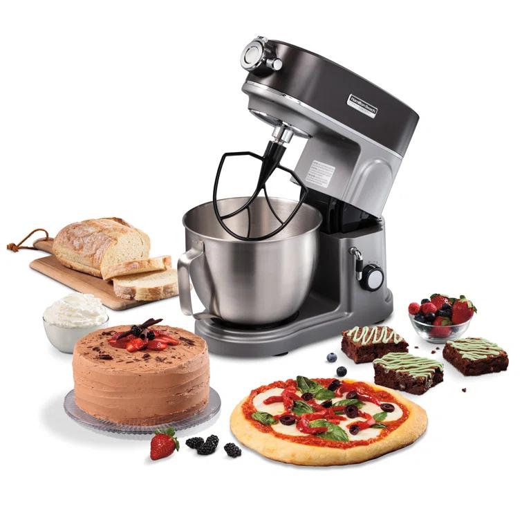 Hamilton Beach® Professional All-Metal Stand Mixer with Specialty Attachment Hub 5 Quart