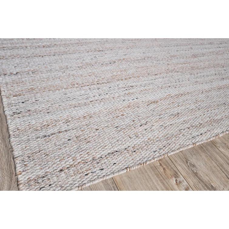 Loro Handmade Flatweave Light Beige Area Rug