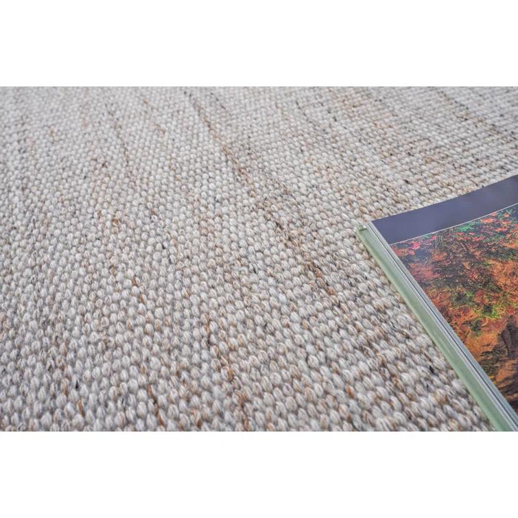 Loro Handmade Flatweave Light Beige Area Rug