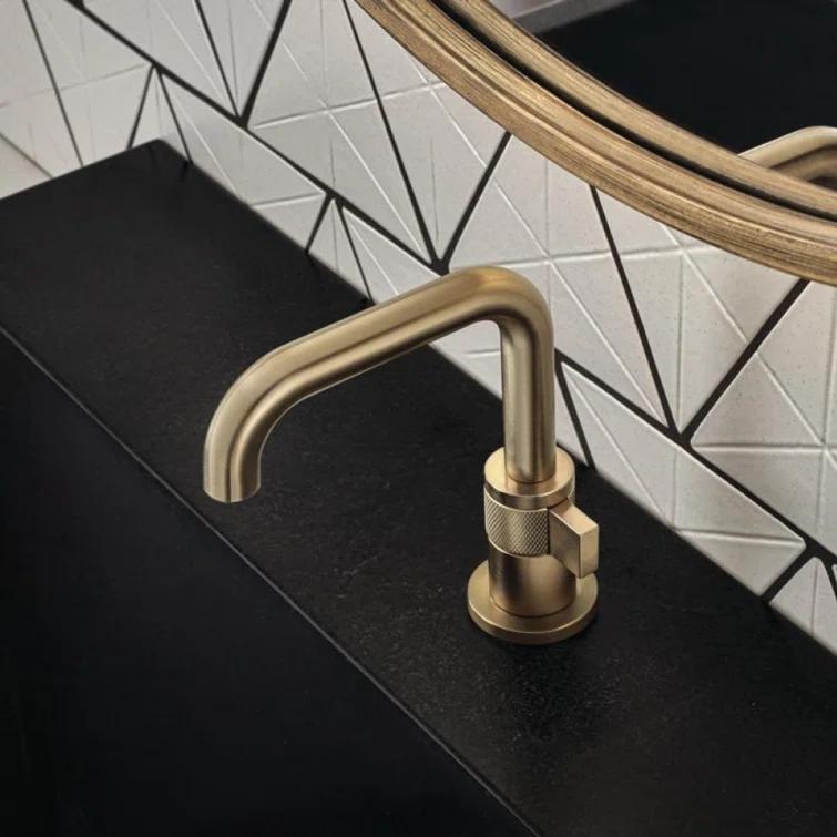 Luxe Nickel Modern Single Hole Brass Faucet
