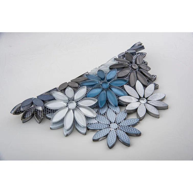 Fresh Novelty Flower Polished Natural Stones Wall & Floor Mosaic Tile