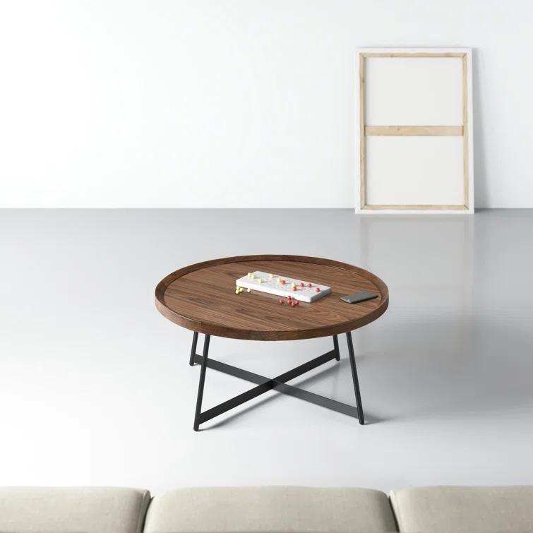 Gweneth Round Coffee Table - Walnut
