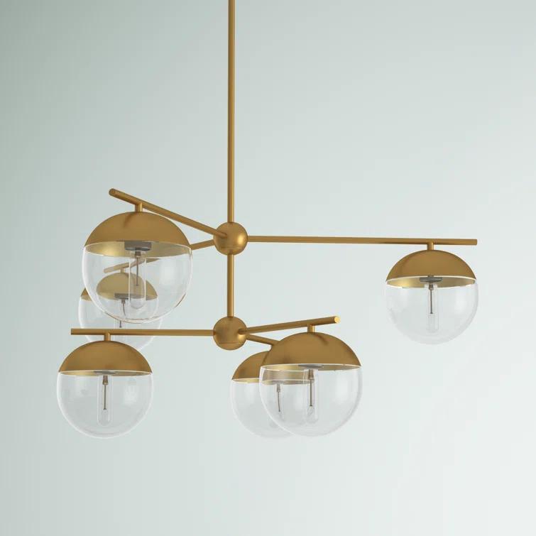 Yearby 6 - Light Dimmable Tiered Chandelier