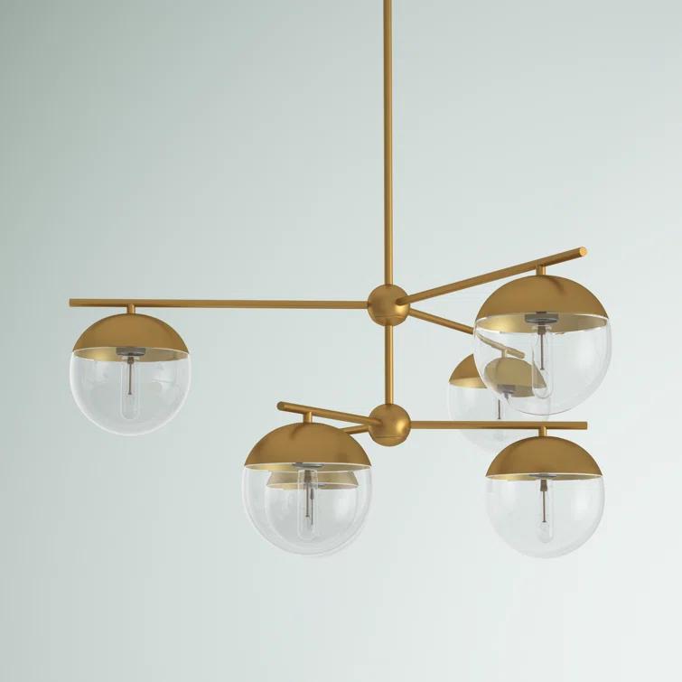 Yearby 6 - Light Dimmable Tiered Chandelier