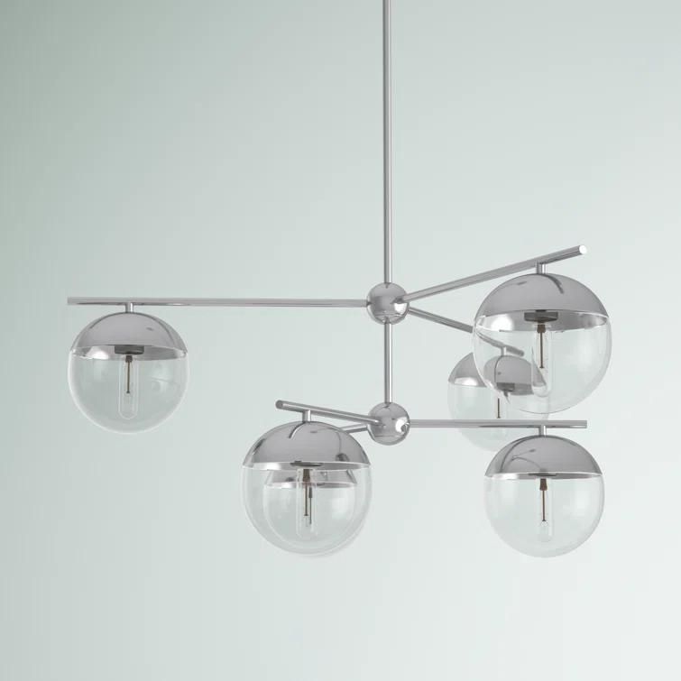 Yearby 6 - Light Dimmable Tiered Chandelier