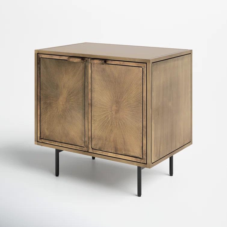 Argonaut Metal Cabinet Nightstand (25")