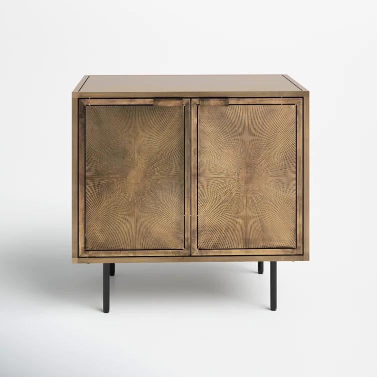 Argonaut Metal Cabinet Nightstand (25")