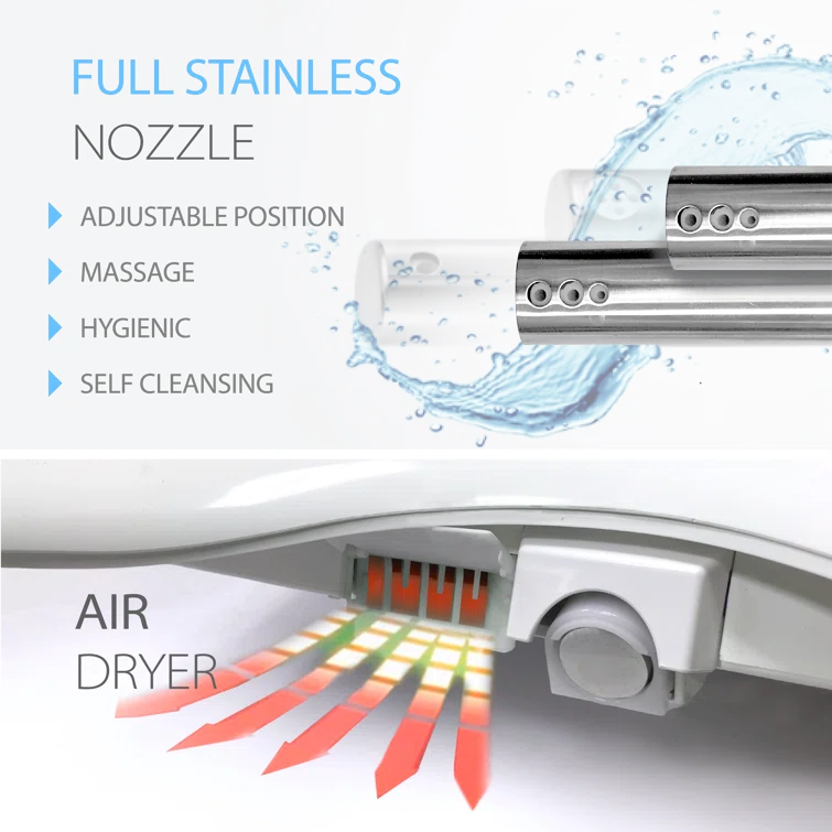 INUS Elongated Toilet Seat Bidet IST-N32