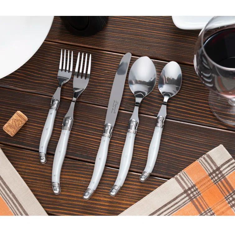 French Home French Home Laguiole 20 Piece Stainless Steel Flatware Set, Service for 4 (Set of 20)