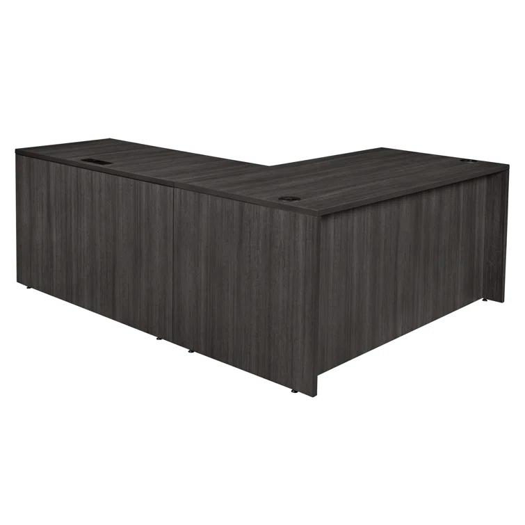 Regency Legacy L Desk with Double Pedestal Drawer Unit