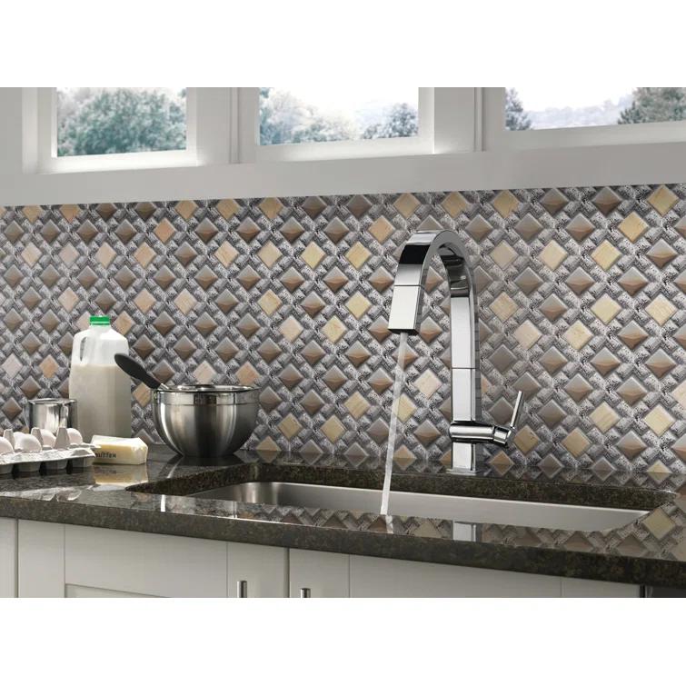 11" x 11" Glass Grid Mosaic Wall Tile