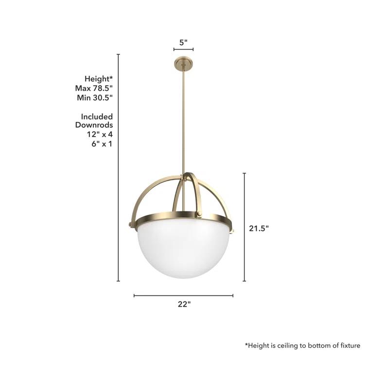 Wedgefield 4 Light Globe Pendant