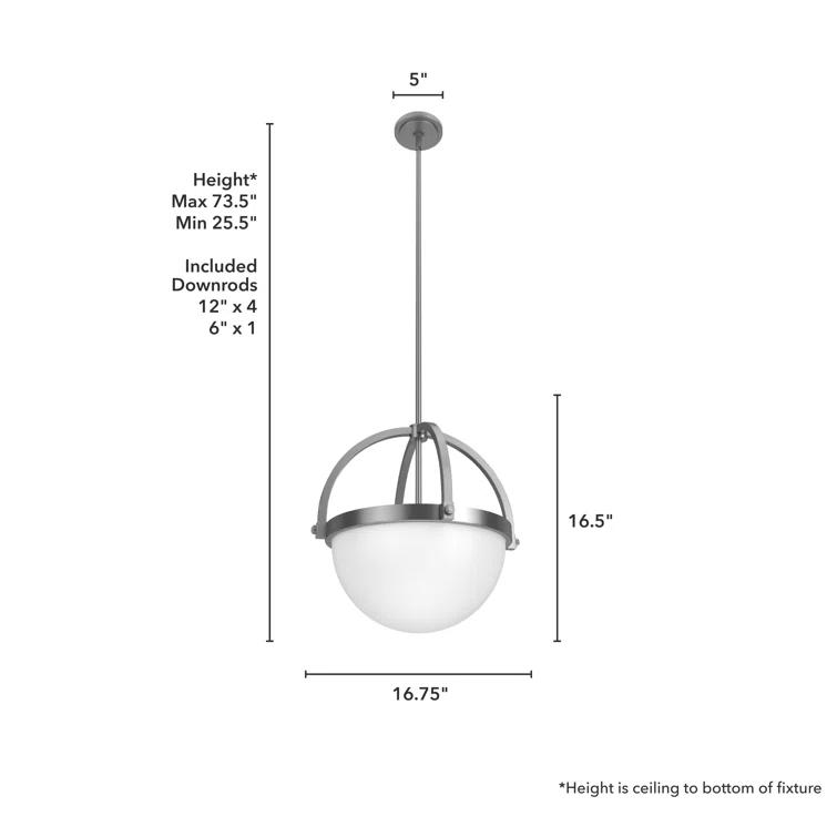 Wedgefield 3 Light Globe Pendant