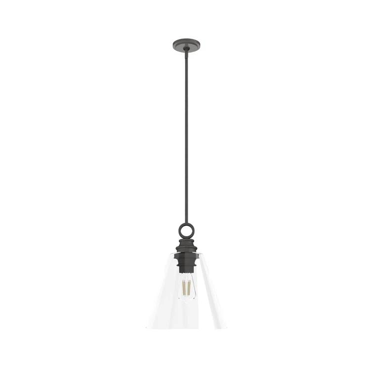 Klein 1 Light Glass Cone Pendant