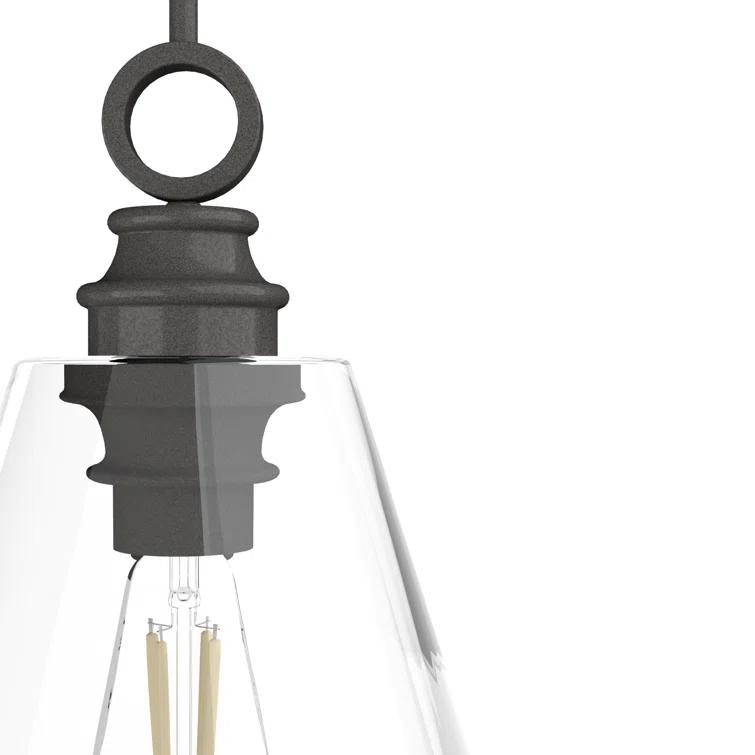 Klein 1 Light Glass Cone Pendant