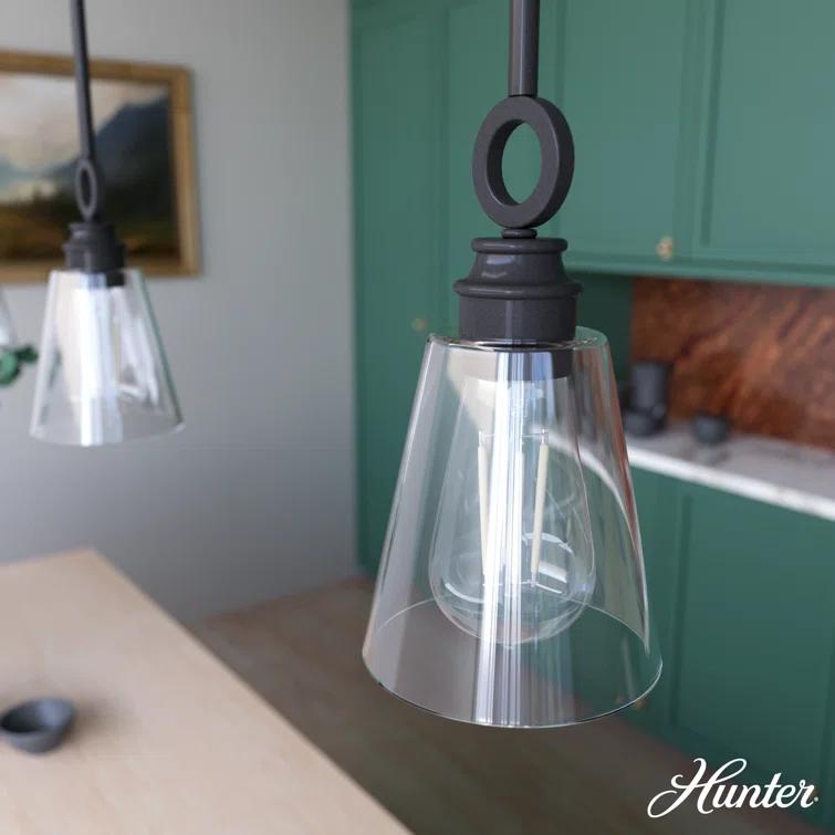 Klein 1 Light Glass Cone Pendant