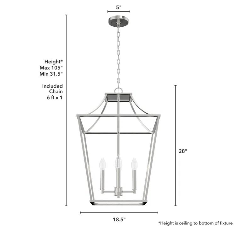 Laurel Ridge 4 Light Lantern Pendant