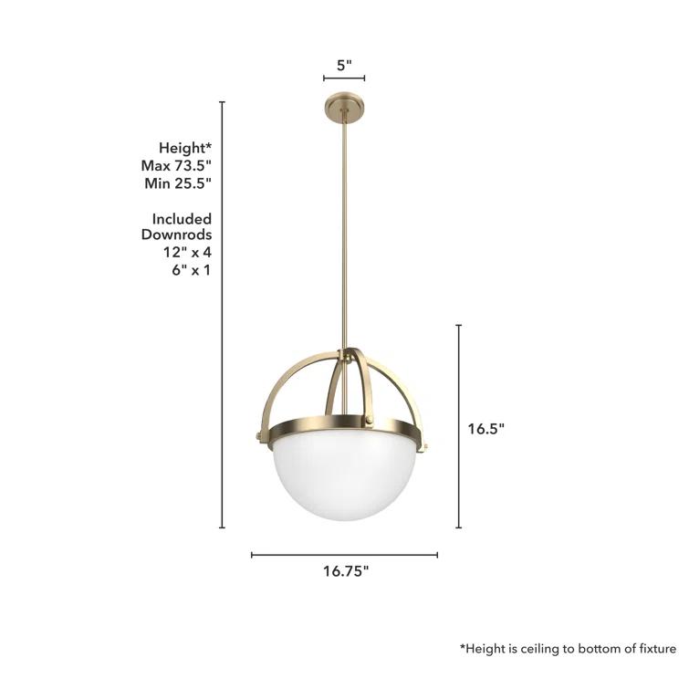 Wedgefield 3 Light Globe Pendant