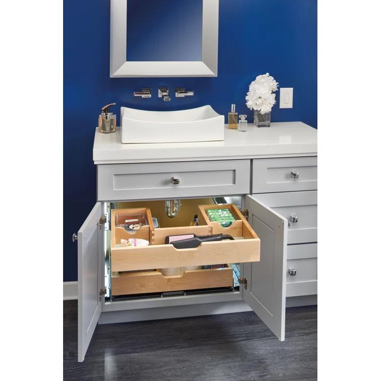 Rev-A-Shelf Rev-A-Shelf Wood Vanity Sink Cabinet Pull Out Organizer