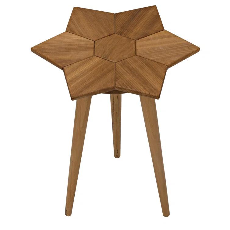 Petal Solid Wood End Table