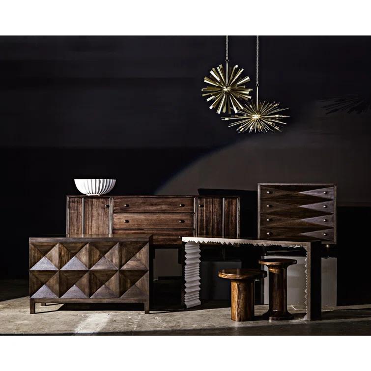 Sen 4-Drawer Dresser - Dark Walnut
