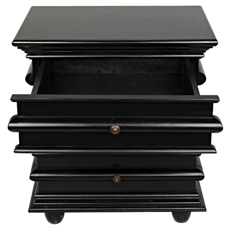 Ascona Solid Wood 3 - Drawer End Table