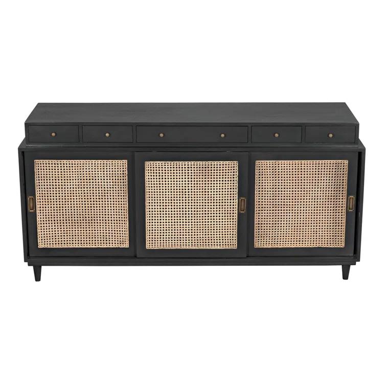 Noir Hermosa 72'' Solid Wood Sideboard